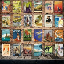 [Mike86] Путешествия цит Страна Металлическая Пластина Бразилия Нью-Йорк настенные плакаты Винтаж оловянный знак антикварные сувениры фестиваль подарок FG-256