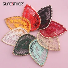 GUFEATHER M410, ювелирные аксессуары, diy кулон, ювелирные изделия, цветочный принт, металлическая рамка, изготовление ювелирных изделий, diy серьги, 10 шт./партия