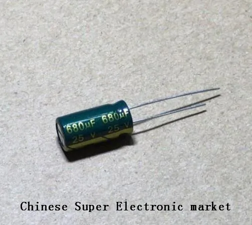 

30PCS 25V 680UF 8*16 high-frequency low-impedance high frequency low impedance aluminum electrolytic capacitor 680uf 25v