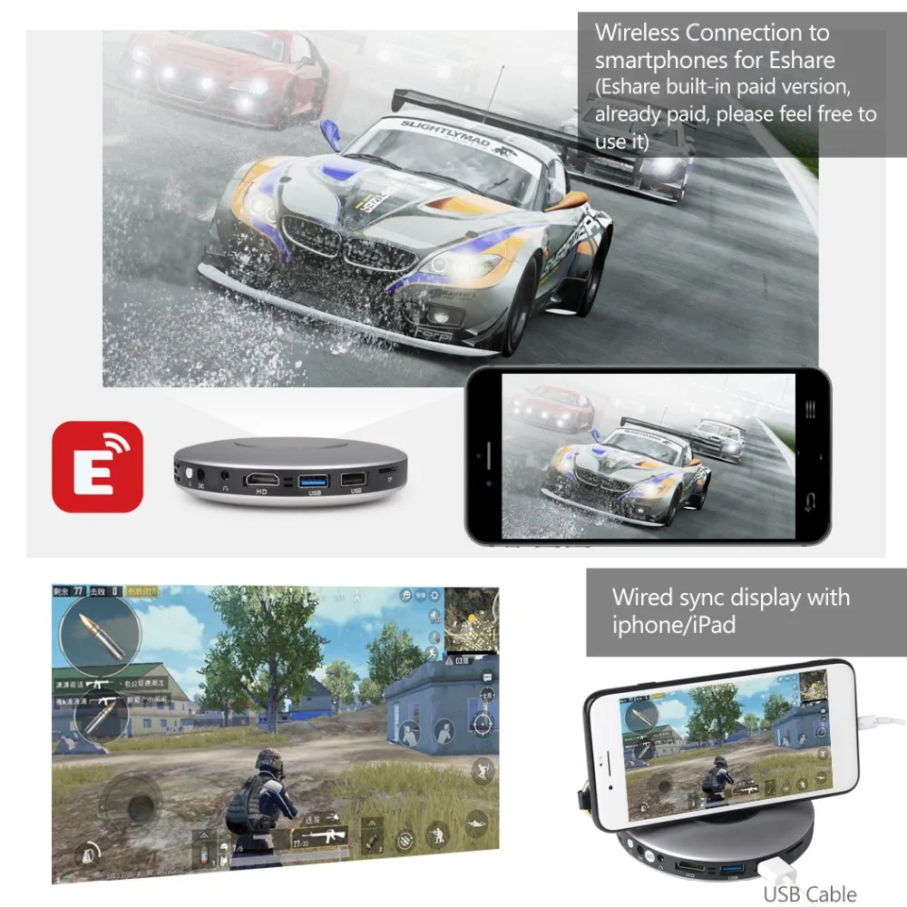 ThundeaL DLP العارض T18 ماكس WiFi الروبوت 7.1 بيكو جيب HDMI دعم 4 K 1080 P 16G 32G مصغرة LED Proyector 3D T18MAX متعاطي المخدرات ThundeaL DLP العارض T18 ماكس WiFi الروبوت 7.1 بيكو جيب HDMI دعم 4 K 1080 P 16G 32G مصغرة LED Proyector 3D T18MAX متعاطي المخدرات