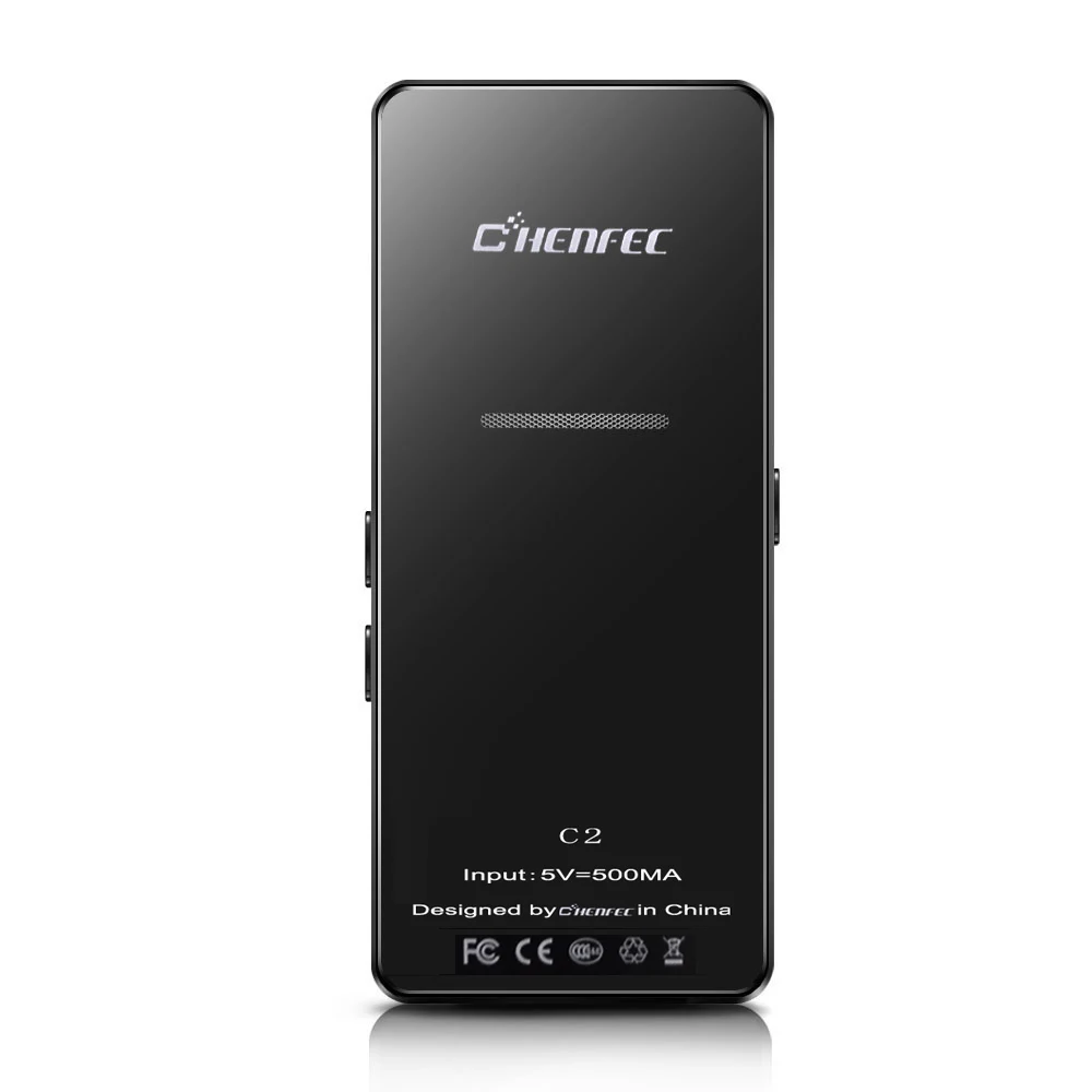 C2 спортивный динамик MP3 музыкальный плеер 8 ГБ с диктофоном сенсорный экран Высокое качество сабвуфер супер-длительный режим ожидания mp3-плеер - Цвет: C2-mp3 player-black