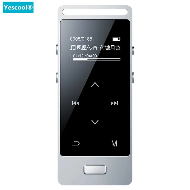 Yescool X3 металлический Спортивный MP3 плеер портативный аудио 8 Гб со встроенным