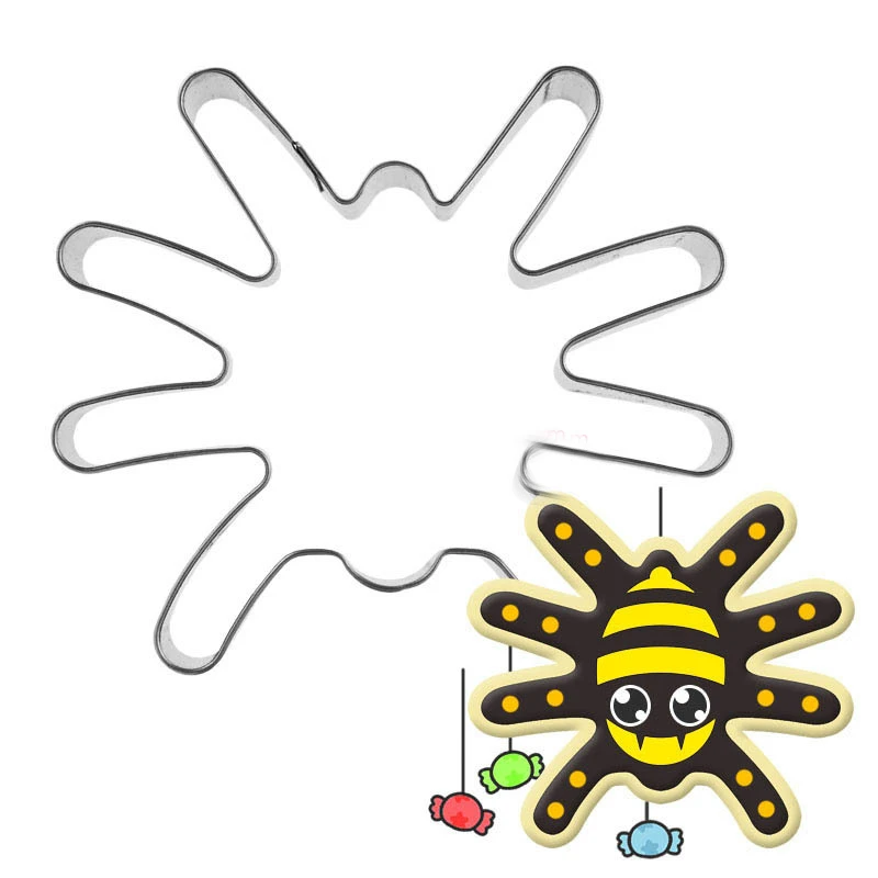 Halloween-Spider-Cake-Mould-Metal-Biscuit-Cookie-Tools-Cookie-Maker-Mold-Baking-HW003