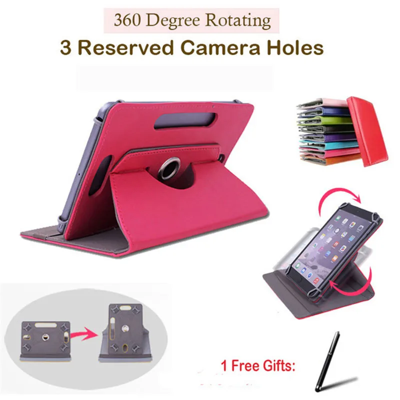 

For Acer Iconia Tab W1-810/A1-811/A1-840FHD 8"Inch 360 Degree Rotating Universal Tablet PU Leather cover case Free Pen