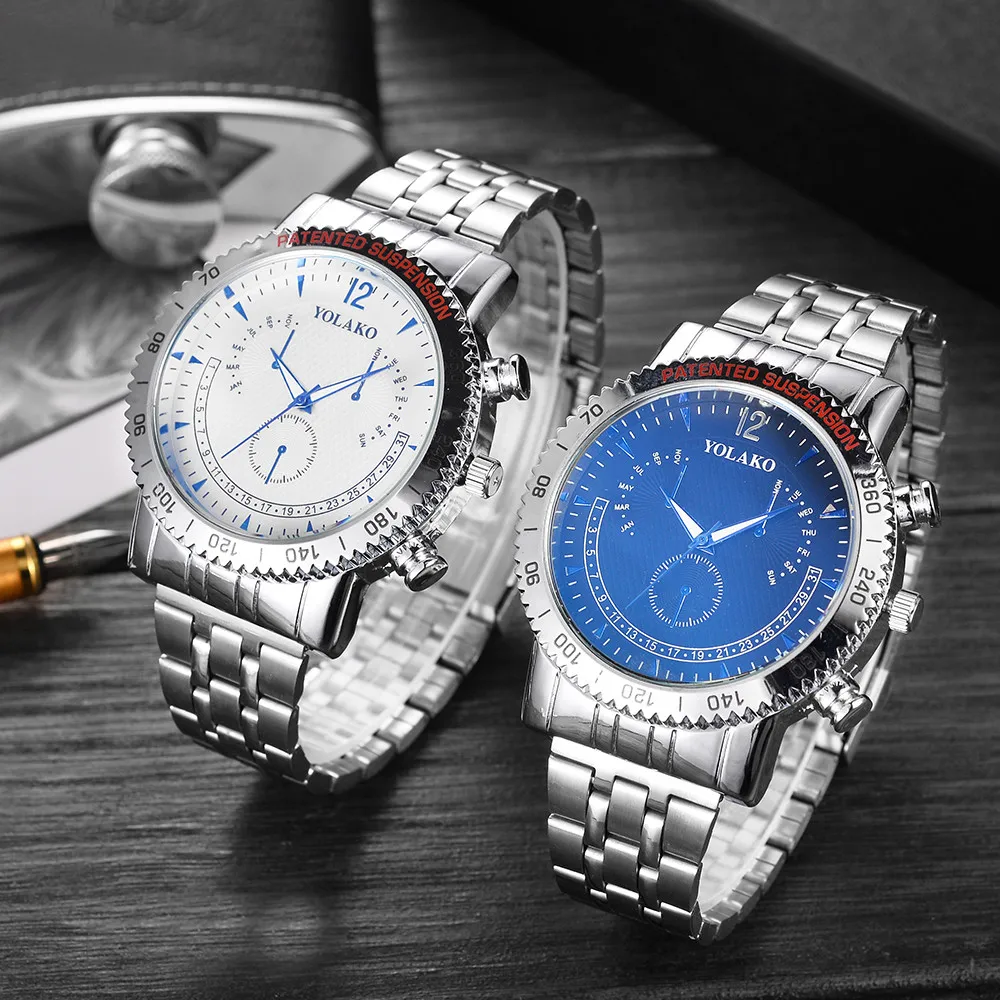 

2018 Stainless Steel Sport Quartz Hour Wrist Analog Watch Top Brand Luxury Quartz Watch Men Casual Slim Mesh Steel Waterproof