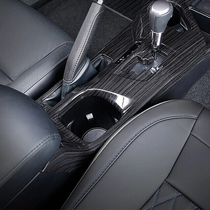 

3pcs ABS Chrome Car styling For Toyota RAV4 2016 2017 gear shift knob Hand Brakes panel water cup storage Box frame Cover Trim