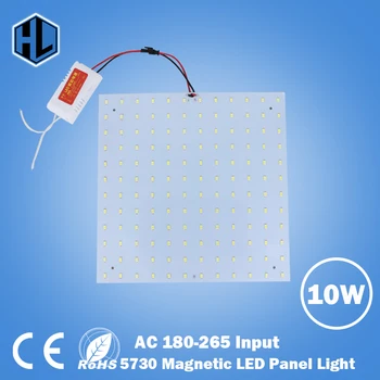 

free shipping 180-265V Square Quadrate 10W warm white cold white 5730 Magnetic LED Ceiling Light Bulb LED Panel Lamps