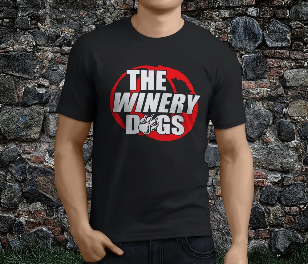 Casual Shirts O Neck New Popular THE WINERY DOGS Rock Band Black Men's
