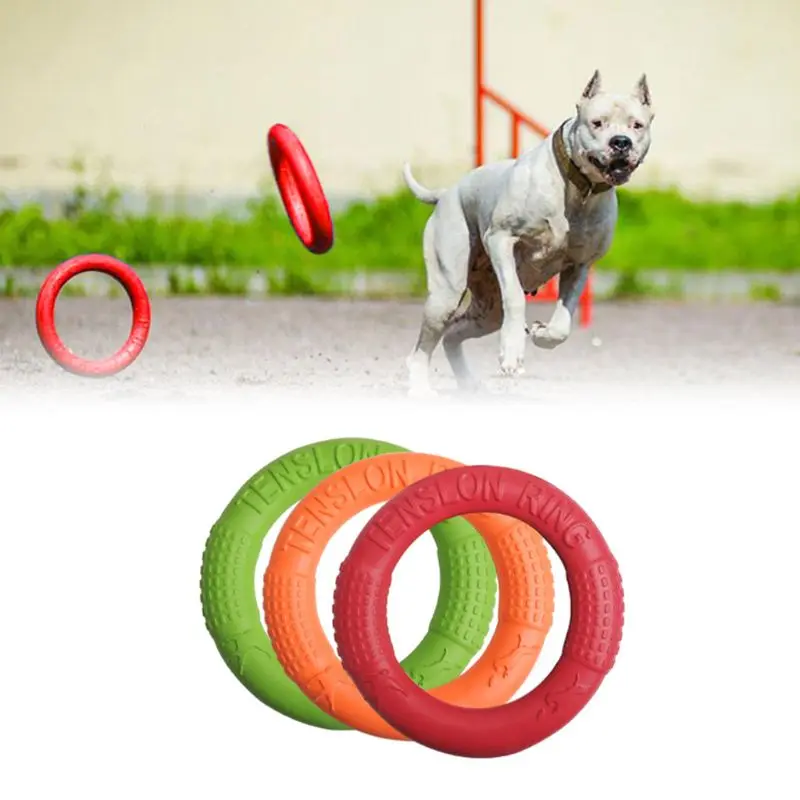 Кольцо для домашних животных EVA тренировочные кольца для упражнений уличные игрушки играть, чтобы чистить зубы, кусать, жевать сверхлегкие портативные движения товары для собак и щенков