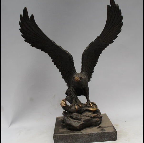 Buy Western Art Copper Bronze Eagle Hawk Bird Figurine