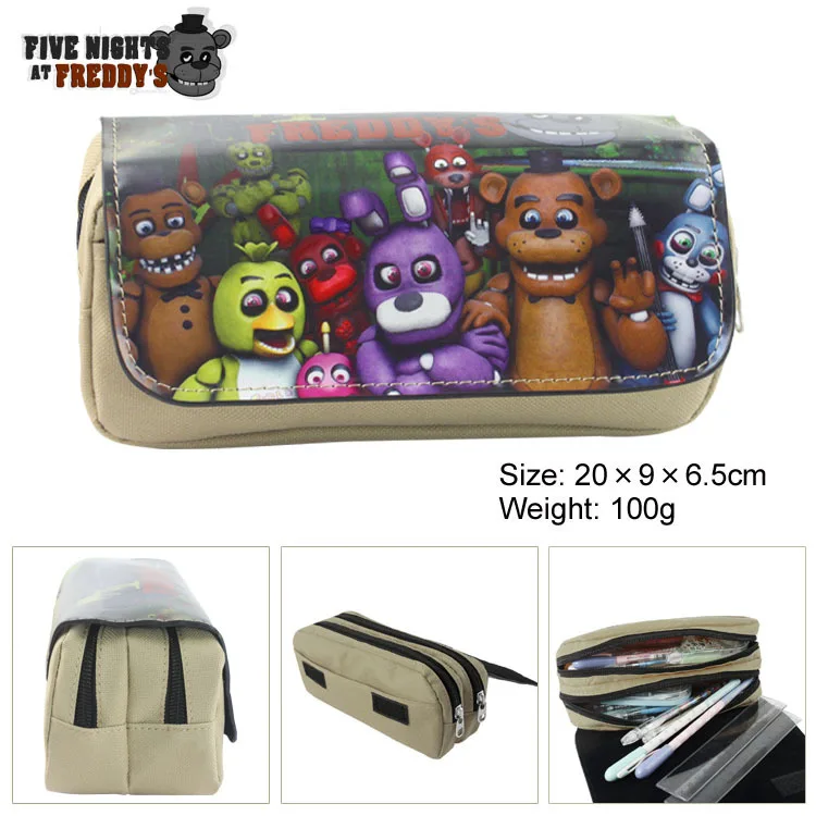 Us 824 39 Offhorror Games Roblox Five Nights At Freddys Children Teenager Student Pencil Case Box Pen Bag Cosmetic Makeup Change Purse Bag In - 
