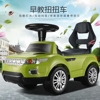 

Free Shipping multifunctional children twist car with light and music education taxi car four wheel Toddler Toys Baby