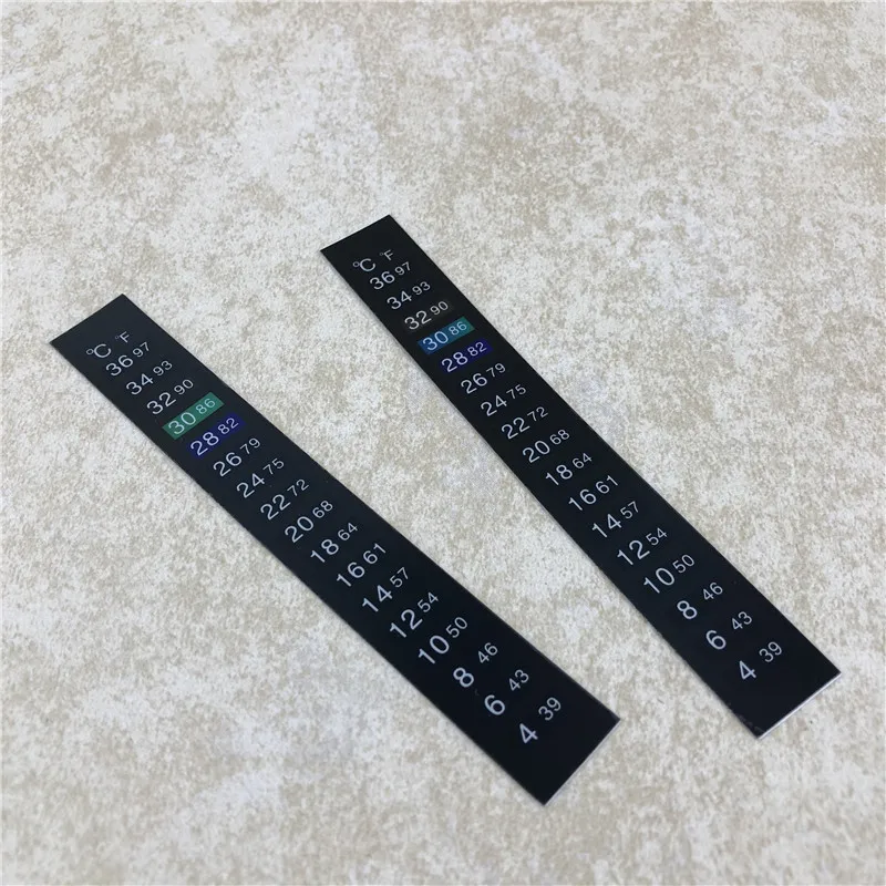 

Digital Adhesive Thermometer Strip 39 - 97 F/ 4 - 36C, Stick On Thermometer Tape for Brewing Wine Beer