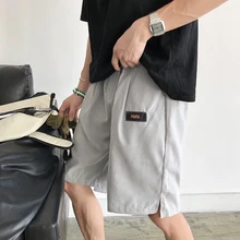 Облегающие шорты мужские прямые свободные уличные хип хоп джоггеры повседневные тактические мужские удобные буквы сшивание быстросохнущие летние