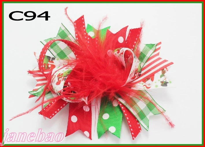 200 шт модные рождественские банты для волос персонажи банты& korker банты& Бутик банты для волос 3c