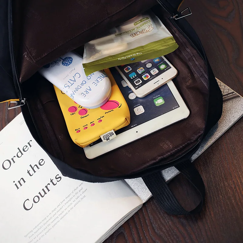 Menghuo 2017 Fashion High Quality Tassel Ribbon Women Bakcpack School Bag for Girls Boys Men Backpack sac a dos femme Mochilas (80)