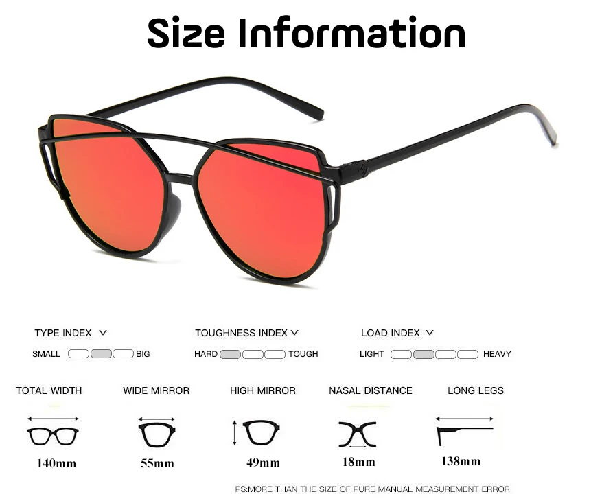 2019 New Sexy Ladies Cat Eye Sunglasses Women Fashion Clear Eyewear Metal Frame Sun Glasses For Female UV400