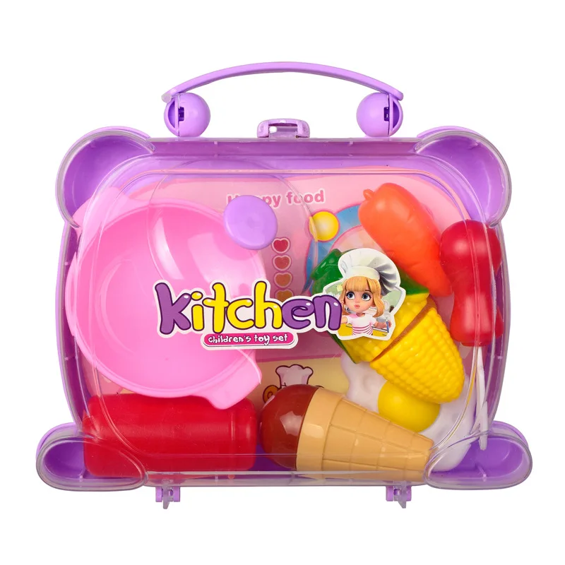 Мини Детский милый мультяшный пазл кухня детская игрушка набор ролевые игры