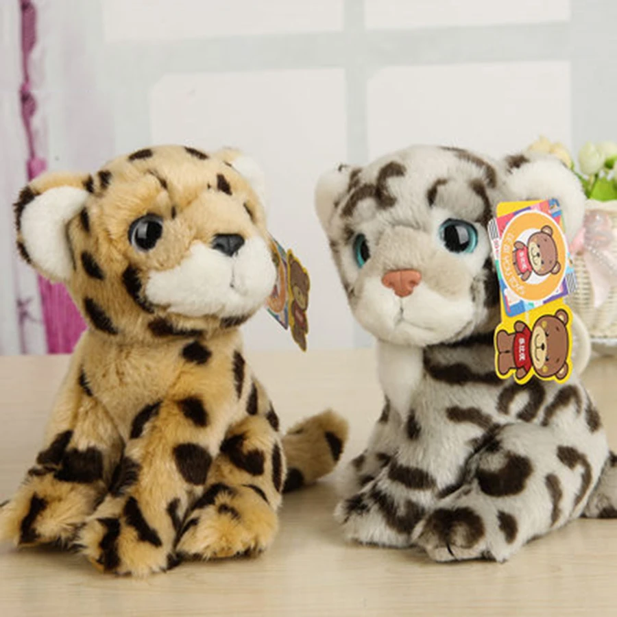 Snow Leopard Плюшевые Чучела Животных Peluche Миниатюрный Детские Мягкие Игрушки