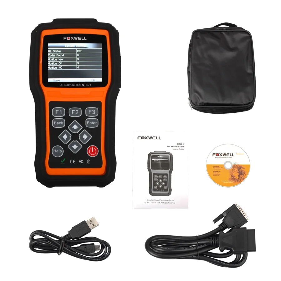 Инструмент для сброса масла Foxwell NT401 масляный светильник NT401|oil light reset|oil service reset |
