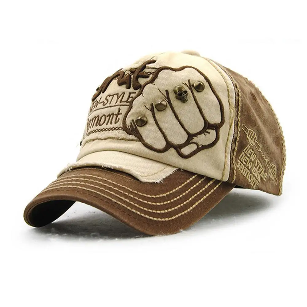 Yo-Young Unisex Baseball Cap Vintage Snapback Baseball Caps Hats NEW STYLE Fist Embroidery Patched Hats For Men Women Adjustable - Цвет: 4