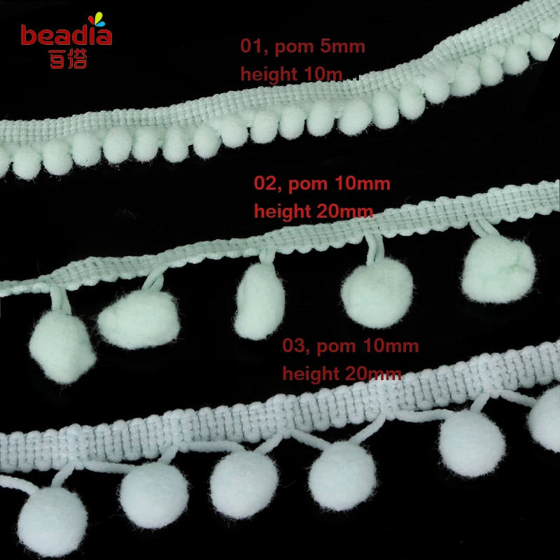 3 стиля кружево с помпонами отделка шар лента с бахромой 5 ярдов/партия DIY Швейные аксессуары кружево 18 цветов для дома вечерние украшения