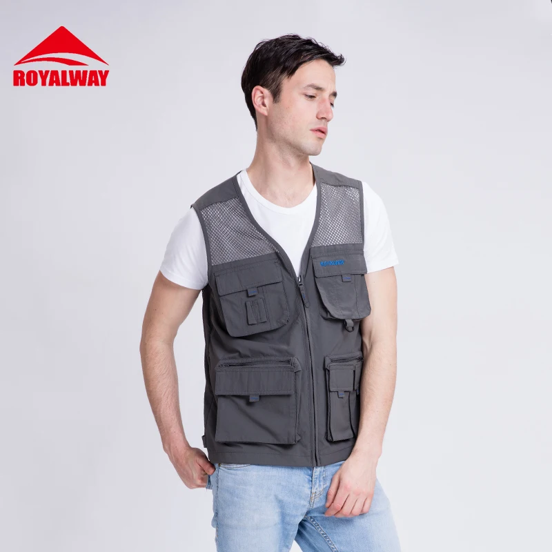 

ROYALWAY Camping Hiking Vests Men Quick Dry Breathable #RFCM1121E