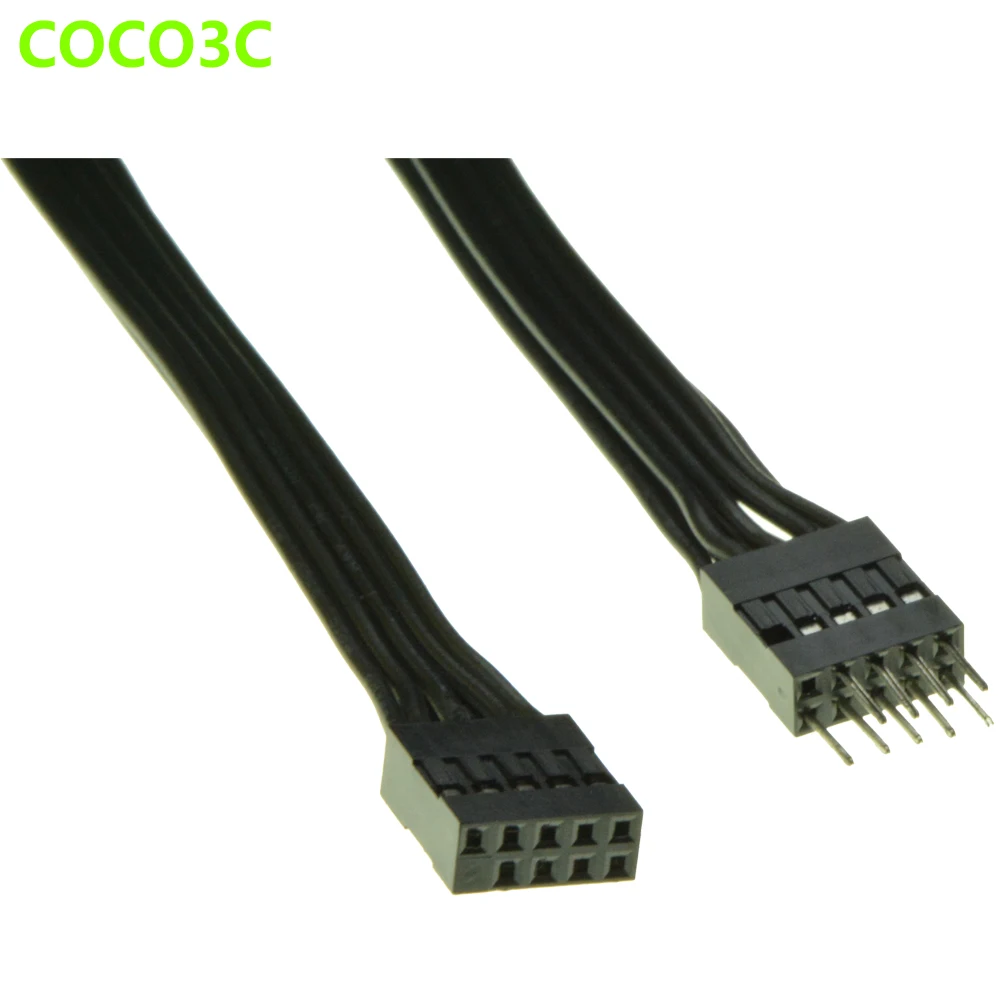 Scheda madre 9 Pin cavo di estensione USB intestazione Pin USB Maschio a Femmina cavo di trasferimento dati 24AWG 50 cm