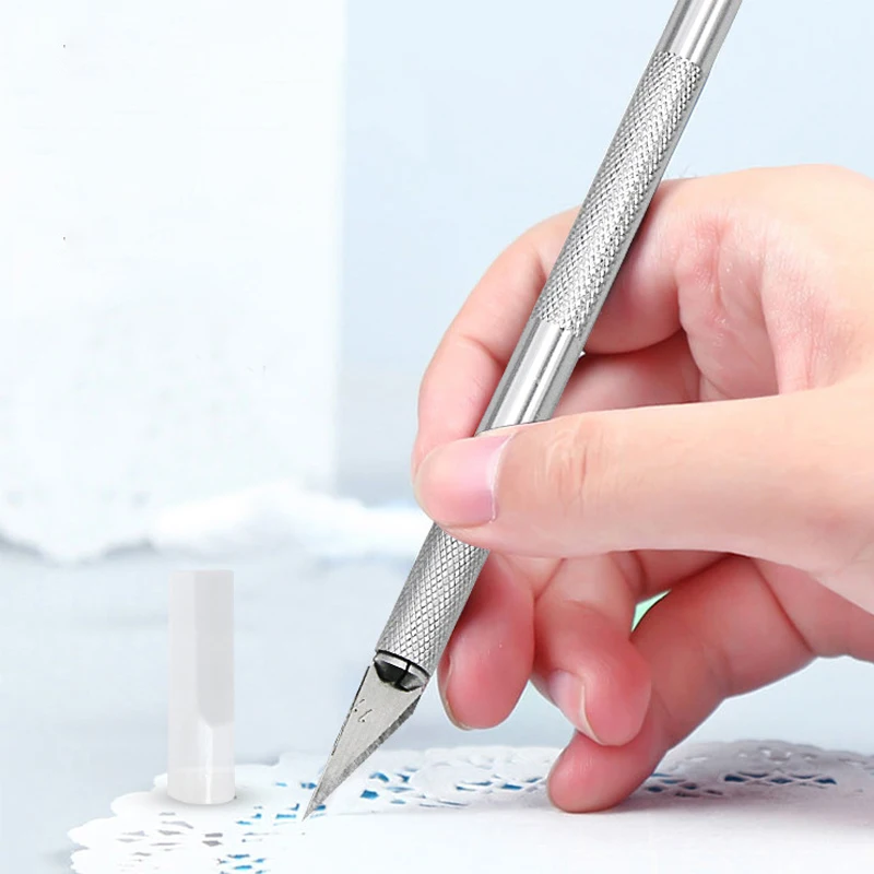 

6 Blades Craft Artwork Cutting Knife DIY Carving Knife Stencil Scoring Hobby Chiseling Model Repairing Sculpture Scalpel Knife
