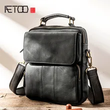 AETOO Men's Genuine Leather Bag Crossbody Bags for Men Messenger Bag Men Leather Men's Shoulder Bags Male Handbags