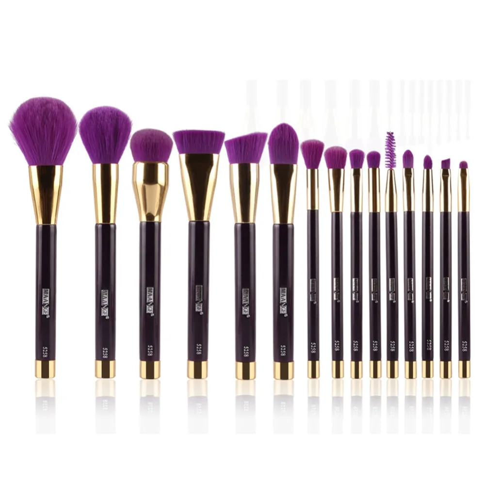 

MAANGE 15pcs Makeup Brushes Soft Eyeshadow Foundation Eye Lips Brush Makeup Tools Set Ship From US Free Shipping