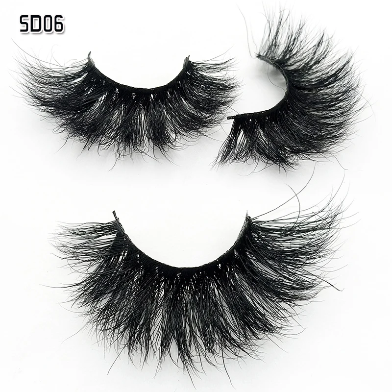 

25mm 5d Mink Eyelashes Criss-cross Strands Cruelty Free Mink Lashes Soft Dramatic Eye lashes 5d06 Makeup