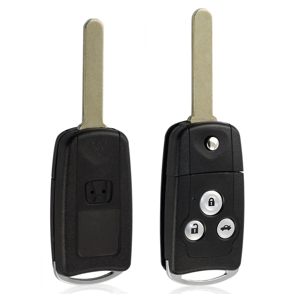 OkeyTech 2/3/4 Замена кнопки Флип Складной Корпус для автомобильного ключа изменение выхлопной трубы для Honda Civic Dio Fit Crv вариабельности сердечного ритма Accord Odyssey джаз