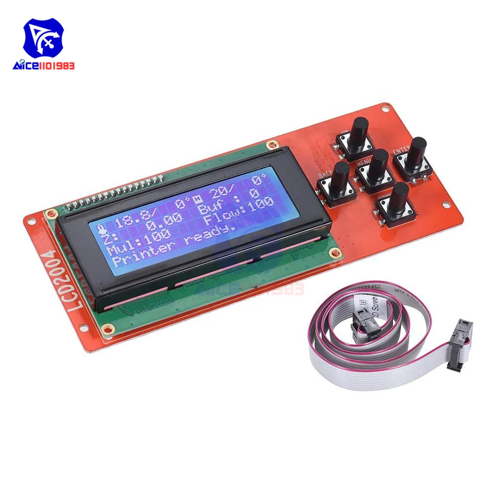 Модуль контроллера ЖК дисплея diymore 2004 кабель JTAG для RAMPS 1 4 Arduino Mega Pololu Shield Reprap 3D
