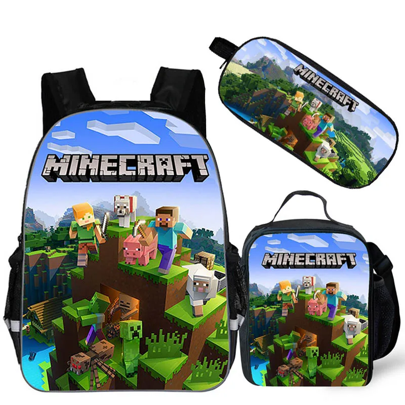 جديد Minecraft Herobri حقيبة مدرسية ل مراهق الفتيان الفتيات الاطفال Personized المدرسية 3 قطعة مجموعات المورد الأطفال الساخن لعبة على ظهره جديد Minecraft Herobri حقيبة مدرسية ل مراهق الفتيان الفتيات الاطفال Personized المدرسية 3 قطعة مجموعات المورد الأطفال الساخن لعبة على ظهره