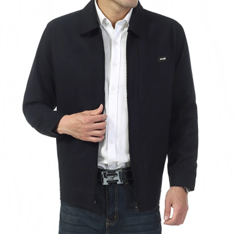 High quality autumn jacket men multiple pockets th...