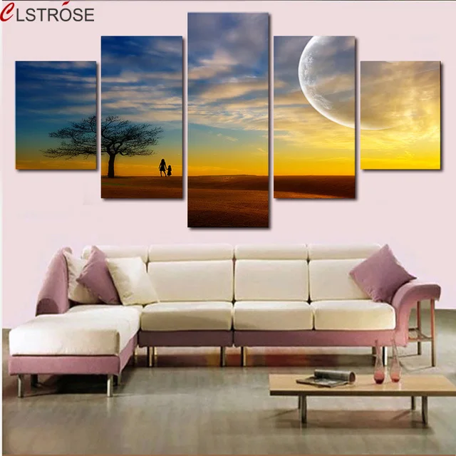 2017-Hot-Sale-Modern-Bridge-Nightscape-Wall-Art-Painting-Beautiful-Tree-Landscape-Mountain-Seaview-Canvas-Pictures (1)