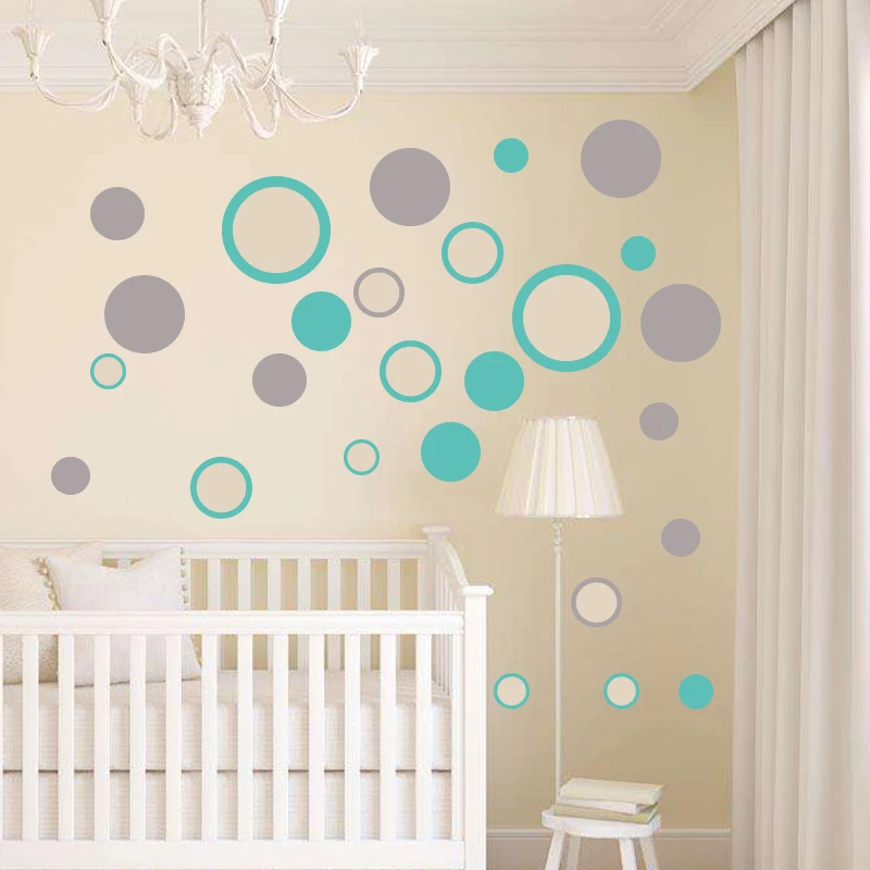 Dots Wall Sticker Baby Nursery Polka Dot Wall Decal Kids Room Decor