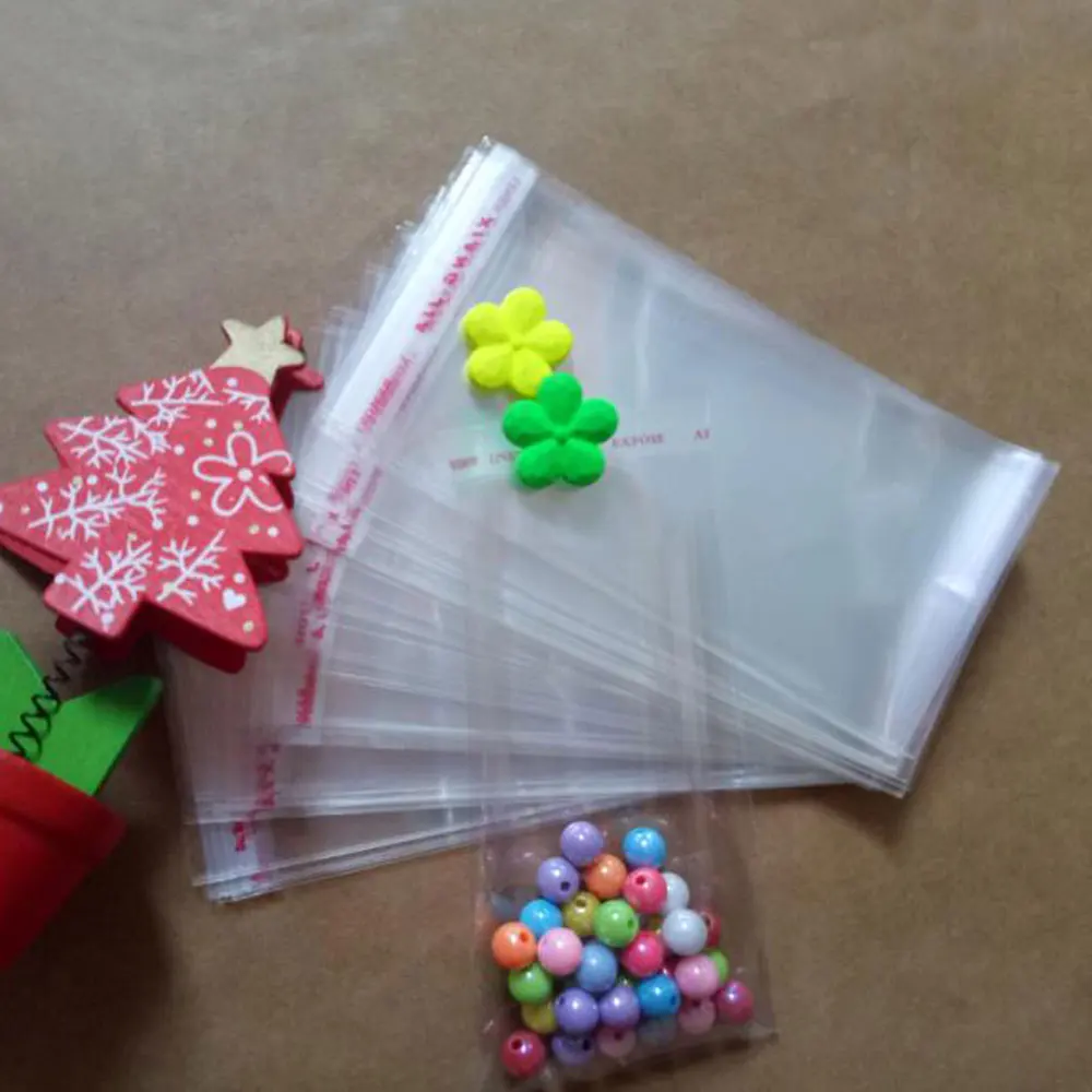 

1000pcs/ Transparent Self Adhesive Seal Plastic Bags OPP Poly Self Sealing Plastic Clear Cellophane Bags for Gifts Packaging Bag