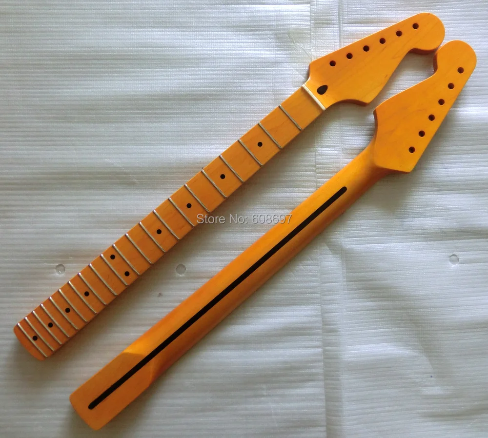 

Sell free shipping Nitro finished 21 fret Vintage style One piece Canadian maple ST guitar neck