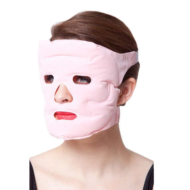 Tcare 1pcs Beauty Face-lift Mask Tourmaline Magnetic Therapy Massage Face Mask Moisturizing Whitening Face Masks Health Care