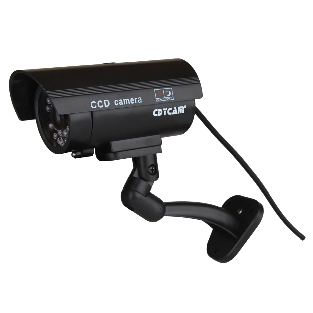 3 шт.(1 сумка) Водонепроницаемый Манекен CCTV камера с мигающий светодиодный светильник для наружного или внутреннего Реалистичного вида поддельные камеры для безопасности
