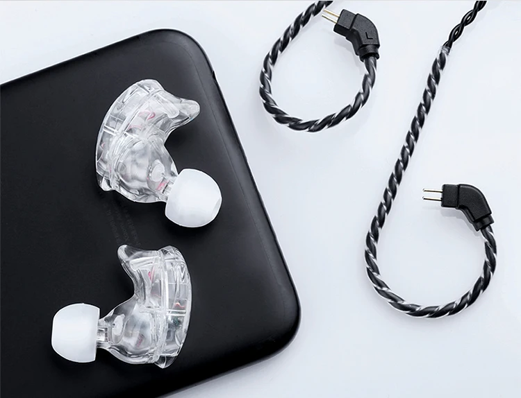 TRN V10 2DD с 2BA Hybrid In Ear наушники DJ HIFI Monito спортивные для бега гарнитура наушник 2PIN