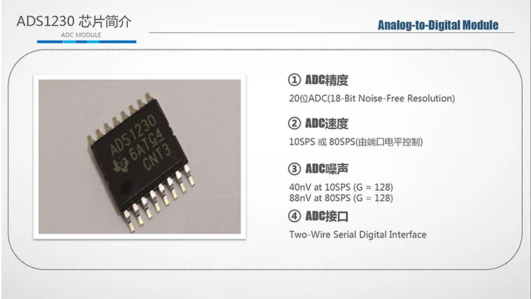 ADS1230 модуль 20 бит ADC с высокоточным модулем аналоговый в цифровой модуль преобразования ADS1230IPWR