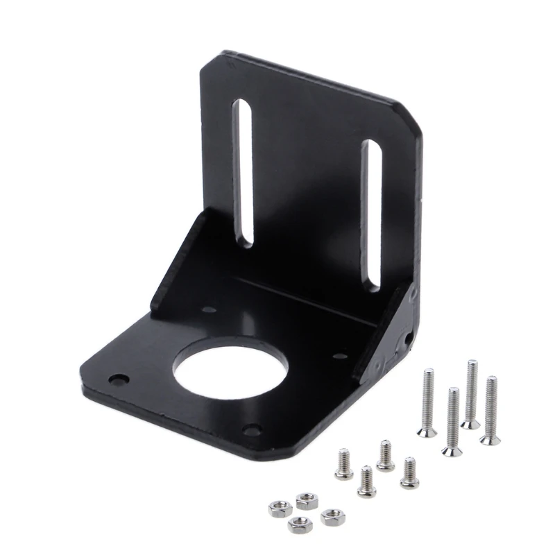 

Mounting Bracket Holder For Nema 17 Stepper Motor 3D Printer Black 42mm Alloy Steel ( 2 Type )