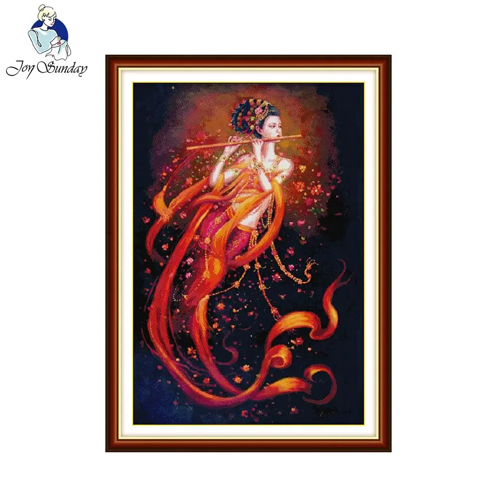 Набор для вышивки крестиком Joy Sunday Dunhuang 14 шт.|joy sunday|cross stitch 14ctcross set |