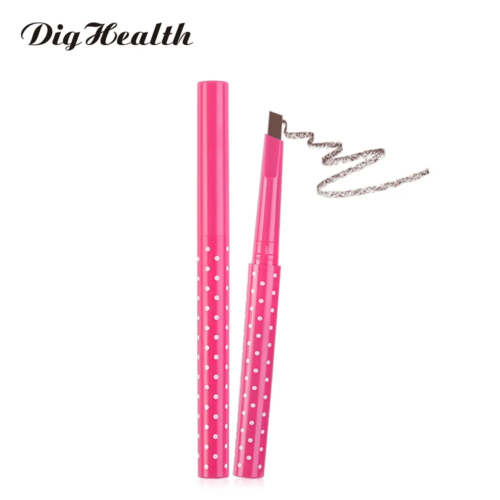 

Dighealth Rotating Eyebrow Pencil Women Lady Waterproof Natural Long-lasting Eye Brow Liner Pen Makeup Tool Black Brown