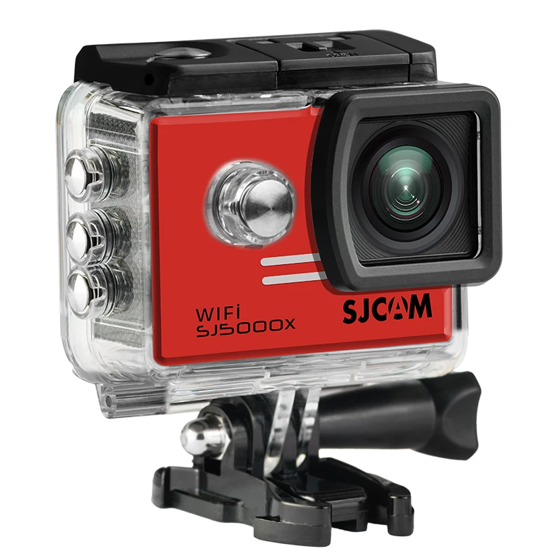 SJCAM SJ5000x Elite WiFi 4K 24fps 2K30fps Gyro Sports DV 2,0 lcd NTK96660 Дайвинг 30m Водонепроницаемая оригинальная Экшн-камера - Цвет: Красный