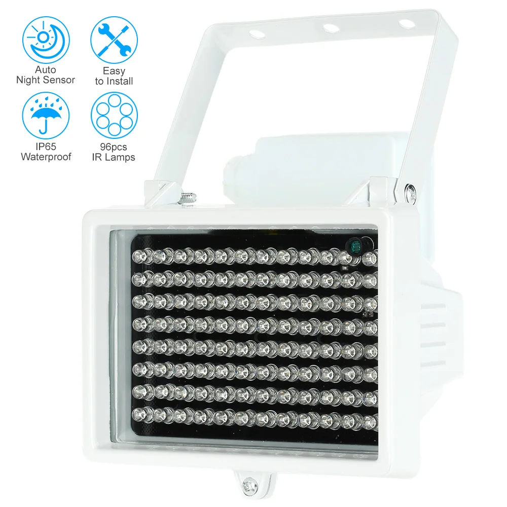 bilder für 60 mt 96 LEDs 12 V 60 mt Nachtsicht Ir-infrarotscheinwerfer Licht-lampe FÜHRTE Hilfs Beleuchtung Wasserdichte Für sicherheit Cctv-kamera bilder für 60 mt 96 LEDs 12 V 60 mt Nachtsicht Ir-infrarotscheinwerfer Licht-lampe FÜHRTE Hilfs Beleuchtung Wasserdichte Für sicherheit Cctv-kamera
