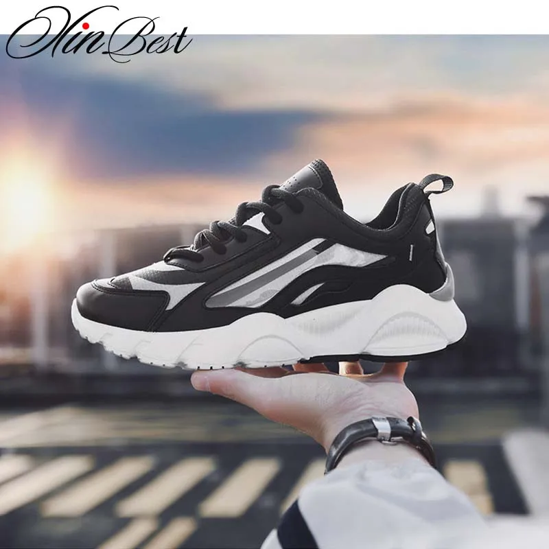 Xinbest/обувь на платформе для мужчин s кроссовки для студентов маленькие белые туфли уличные спортивные беговые кроссовки дышащая